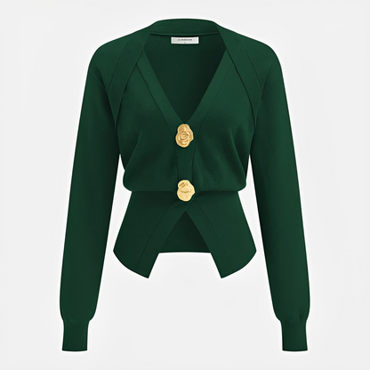 Kisha - Classy V-Neck Cardigan