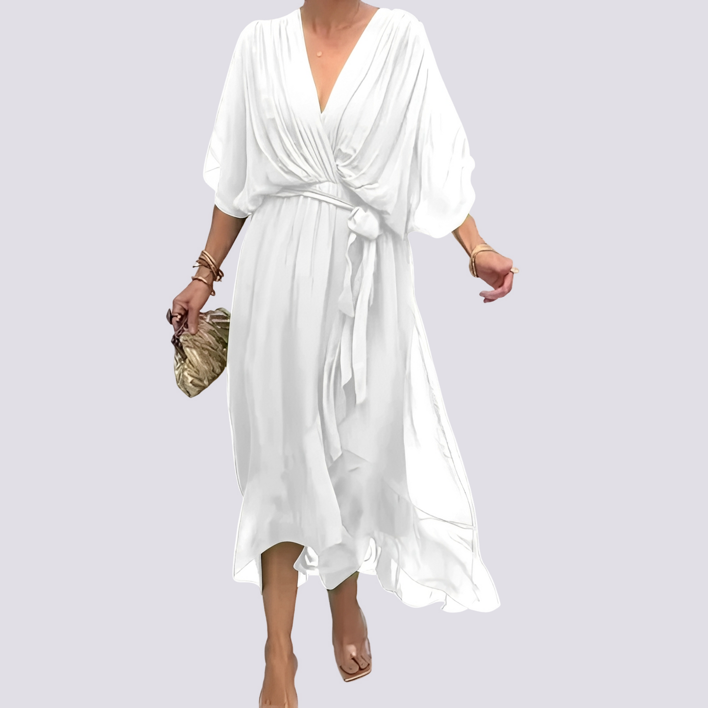 Jane - Distinctive V-neck Dress