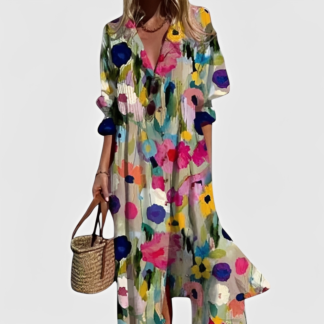 Millie - Chic floral midi dress