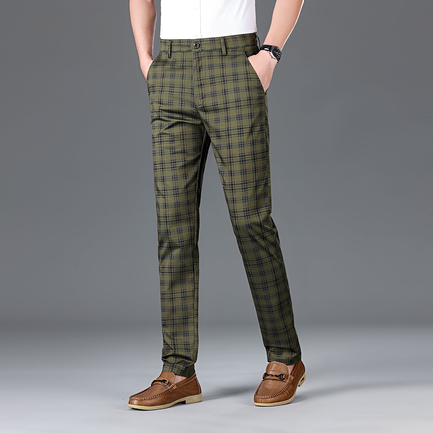 Myers - Casual Checkered Trousers