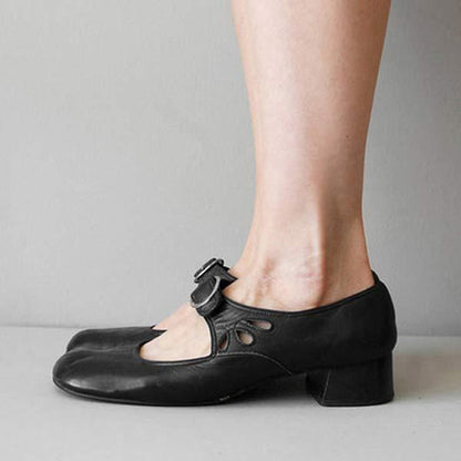 Beatrice - Wedge Sandals with Adjustable Buckle