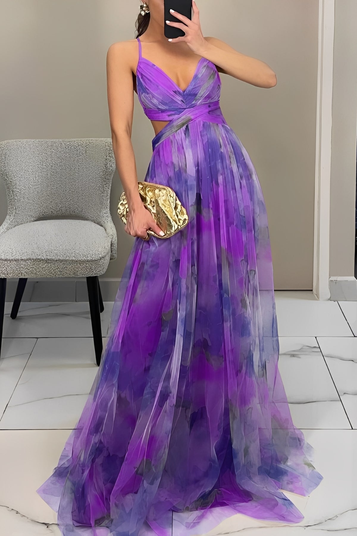 Davina - Stylish A-Line Maxi Dress
