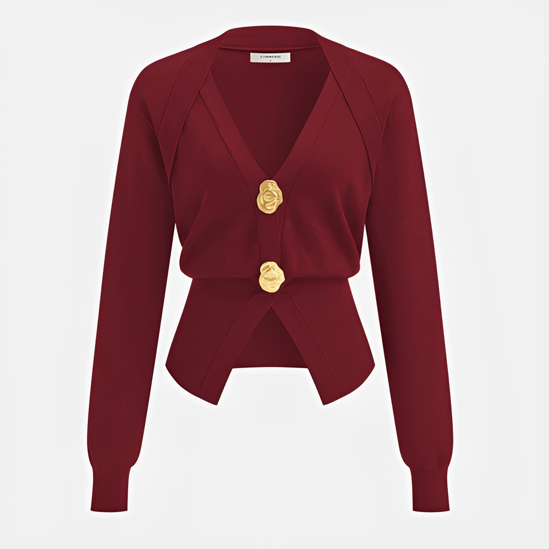 Kisha - Classy V-Neck Cardigan