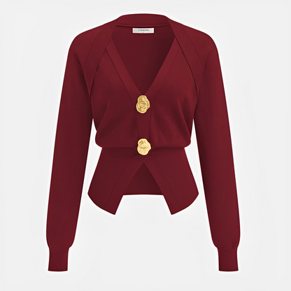Kisha - Classy V-Neck Cardigan