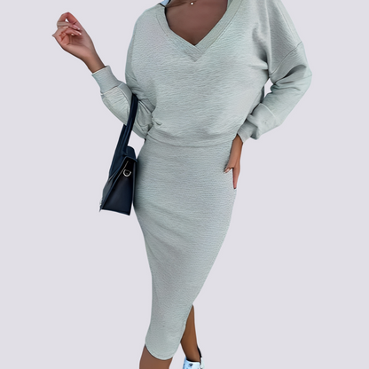 Elsie - Fashionable Two-Piece Dress Set