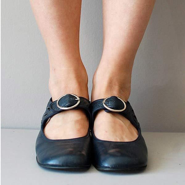 Beatrice - Wedge Sandals with Adjustable Buckle