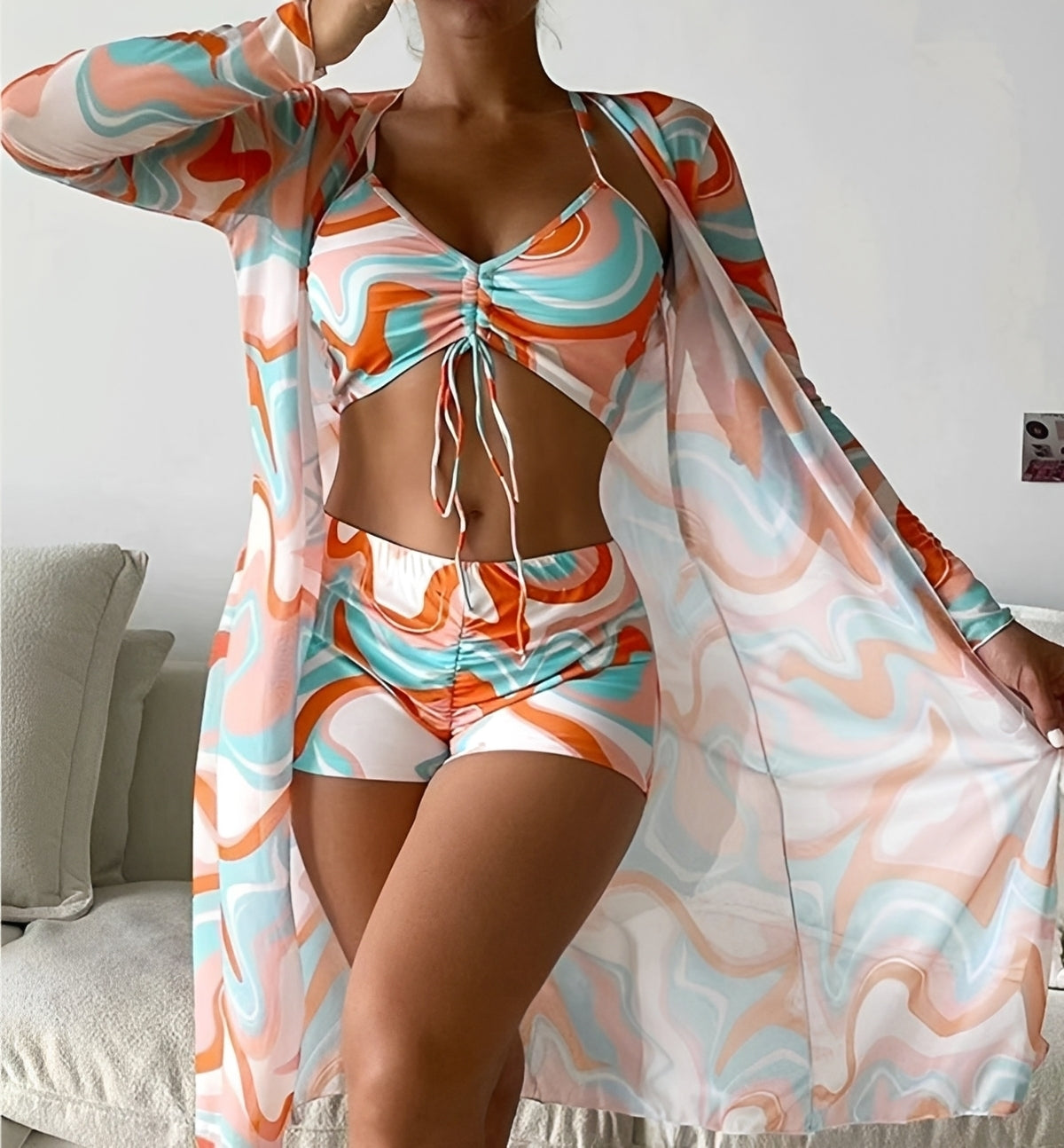 Nancy - Three-Piece Swimwear Set