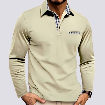 Mark – Men's polo shirt – Casual long-sleeve top