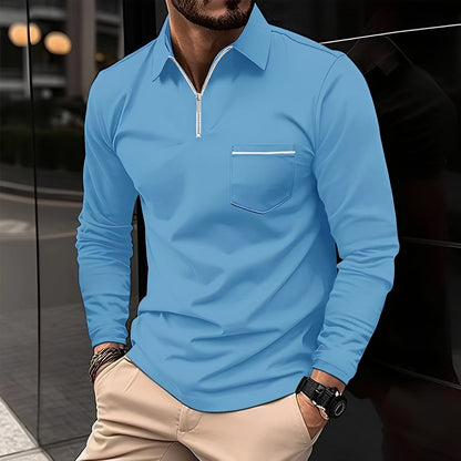 Jackson - Men's Long-Sleeve Polo Shirt - Perfect for Daily Use