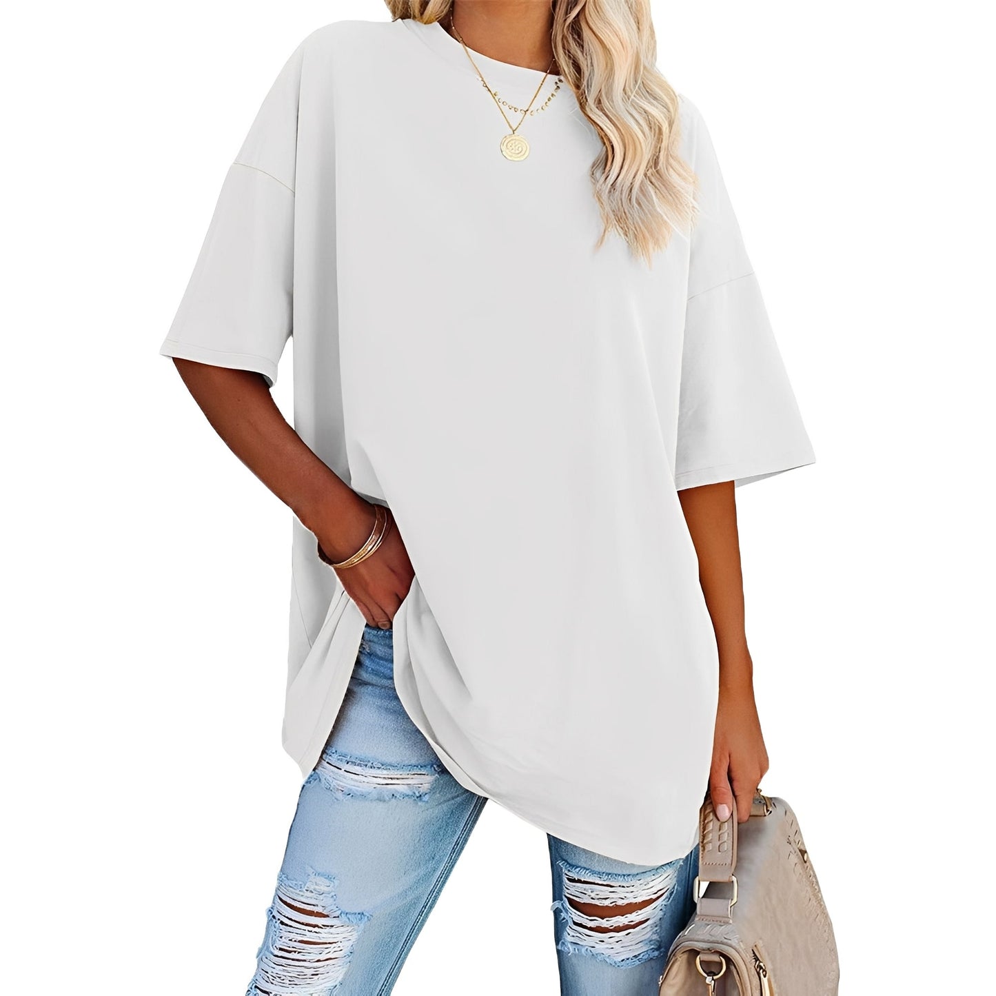 Alice - Loose-Fitting T-shirt with Dropped Shoulders