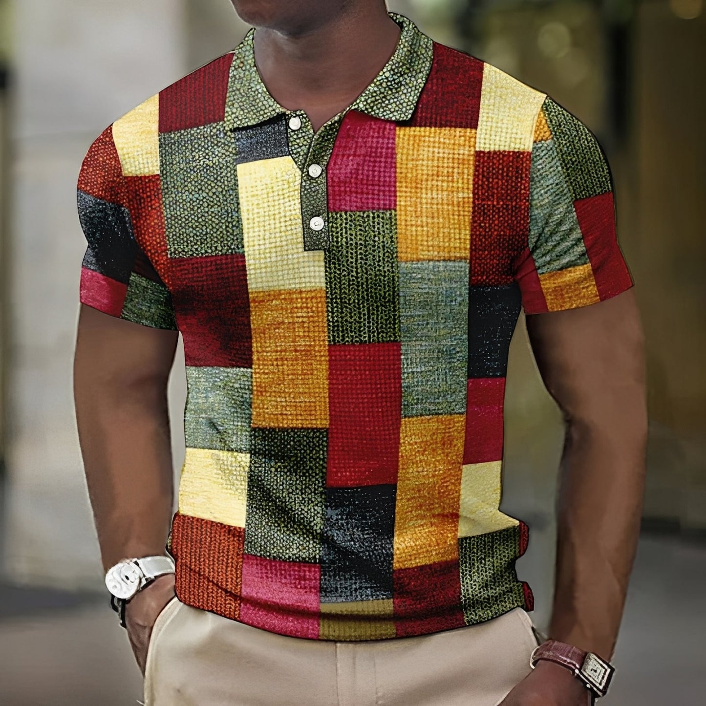 Jimmy - Trendy Checkered Plaid Shirt