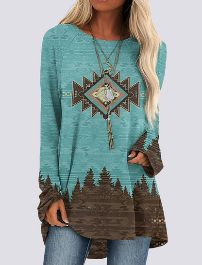 Monica - Trendy Ethnic Shirt Dress