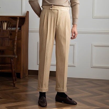 Rafael - High Waist Corduroy Trousers