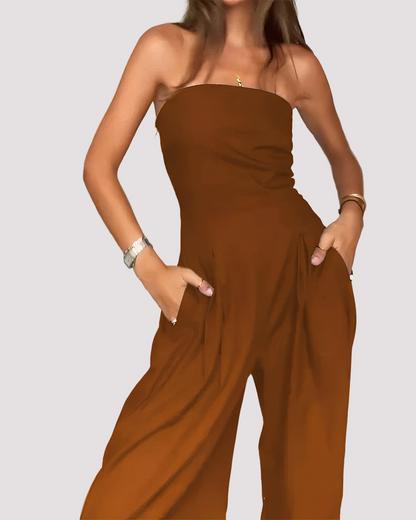 Carmen - Strapless Elegant Jumpsuit