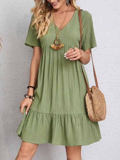 Rosie - Traditional V-neck Dress