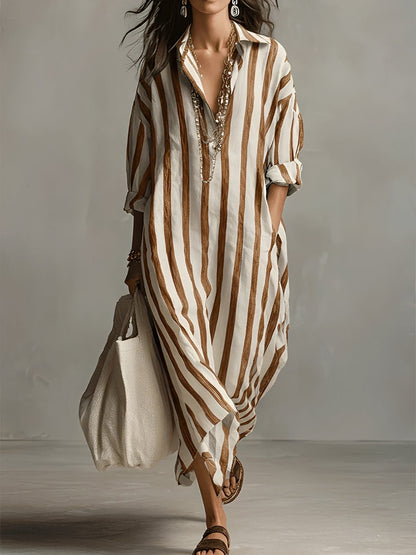 Charlotte - Striped A-line Dress