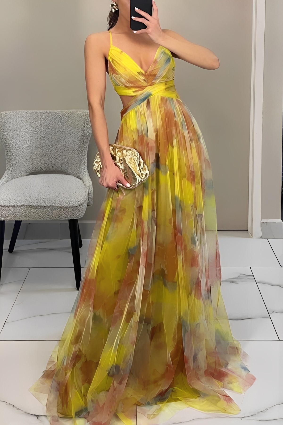 Davina - Stylish A-Line Maxi Dress