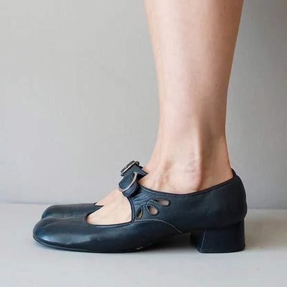Beatrice - Wedge Sandals with Adjustable Buckle