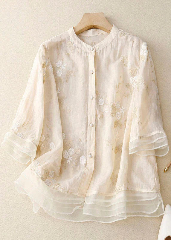 Kourtney – Elegant Women's Blouse with Embroidery