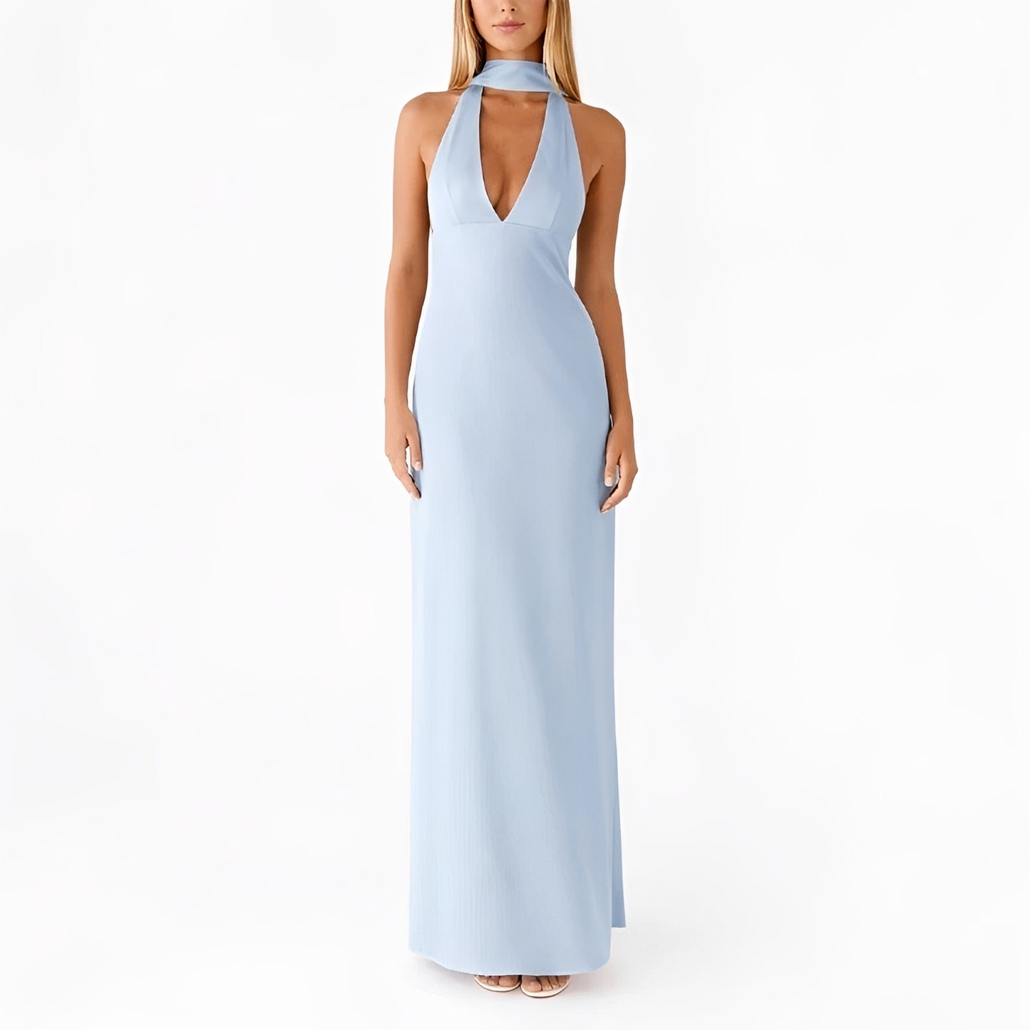 Amelie - Halter Neck Maxi Dress
