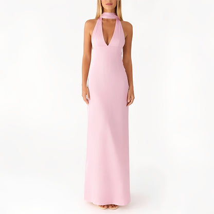 Amelie - Halter Neck Maxi Dress