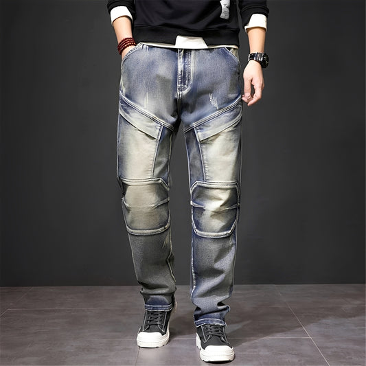 Myers - Stylish Distressed Straight Jeans