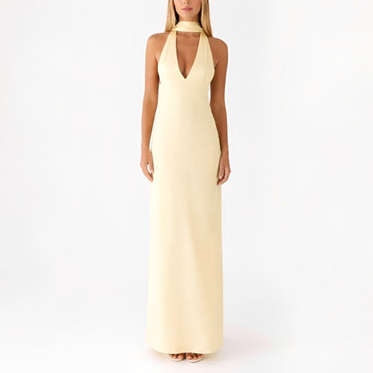 Amelie - Halter Neck Maxi Dress