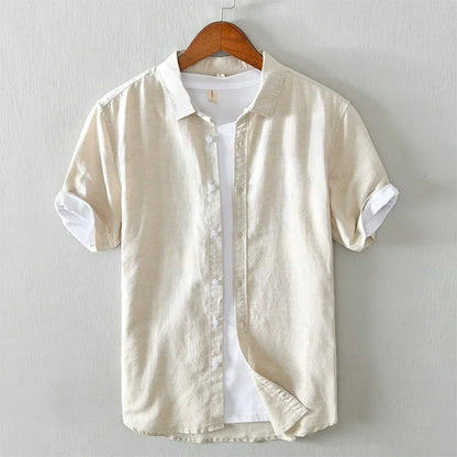 James - short-sleeve shirt with front buttons