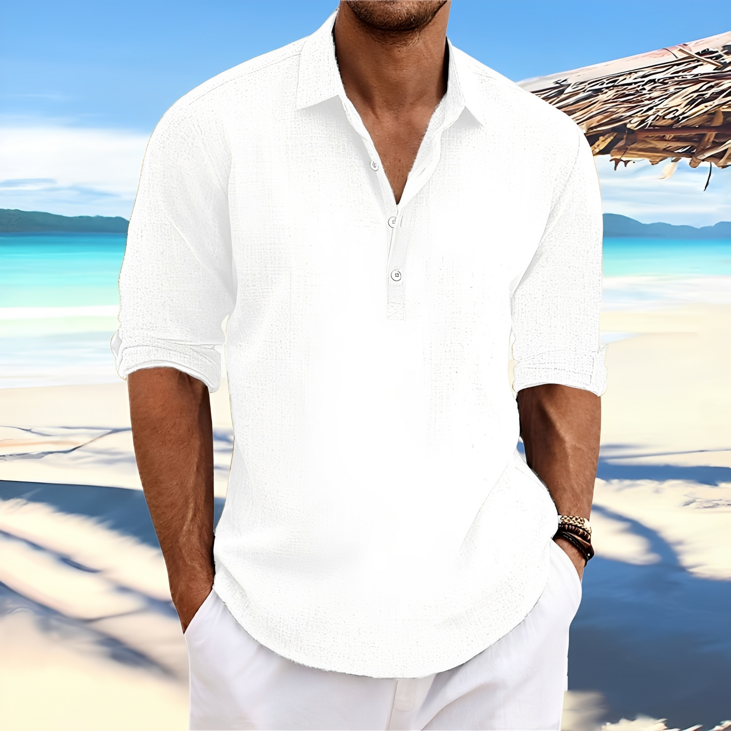 Ricky – Men's long-sleeve shirt – perfect for comfortable, warm days
