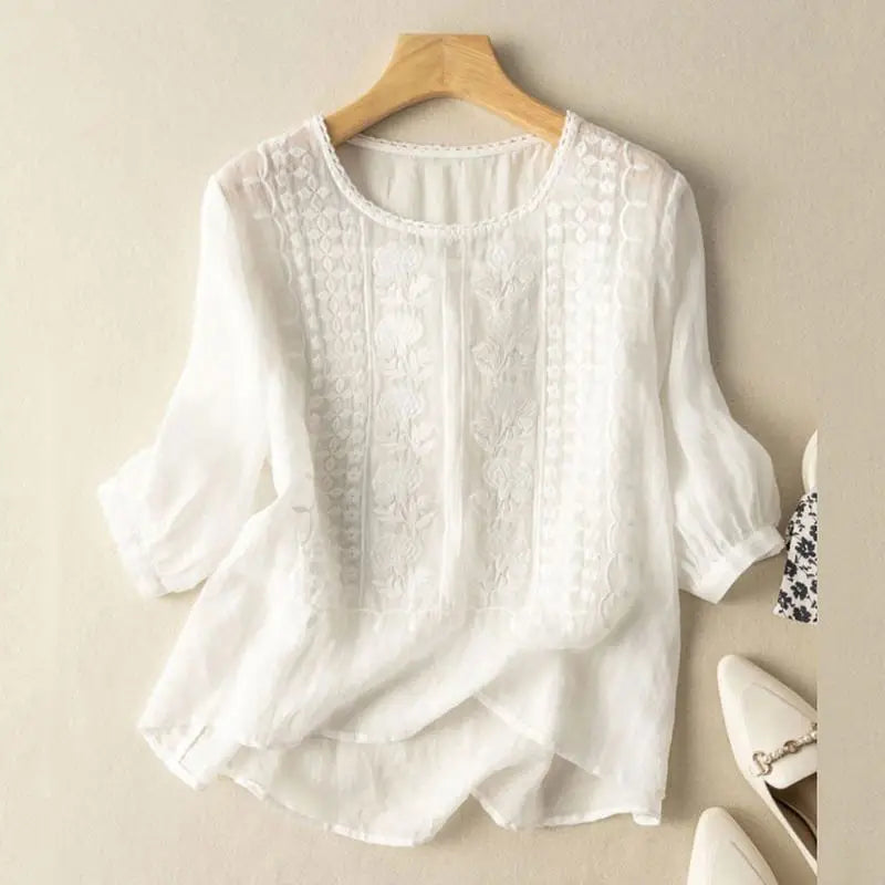 Sonia – Elegant Women's Lace Blouse