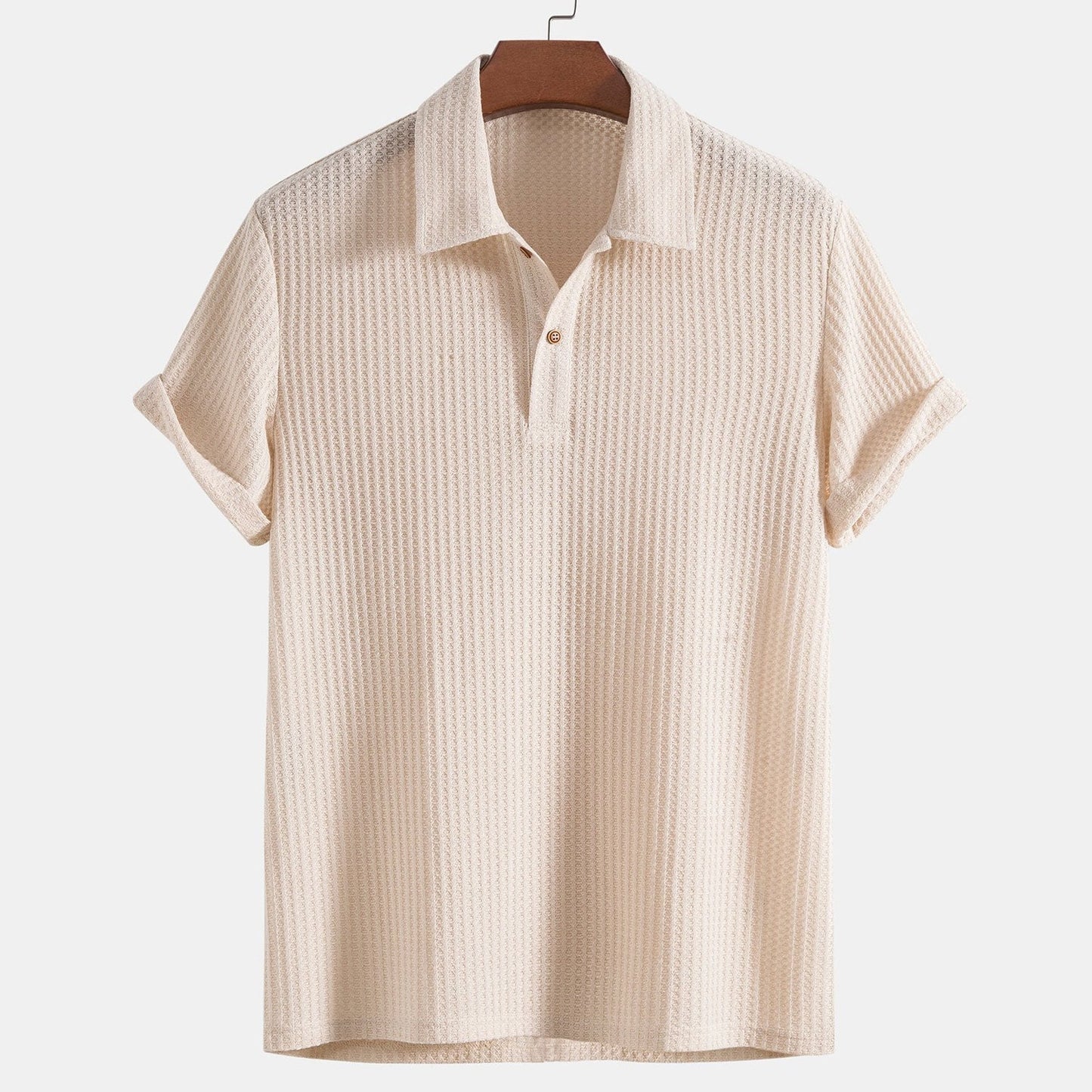 Aria - short-sleeved polo with buttons