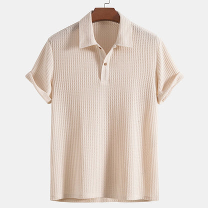 Aria - short-sleeved polo with buttons