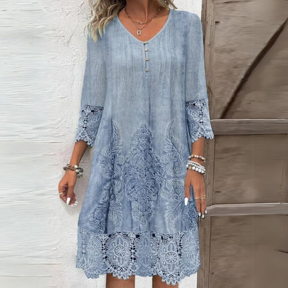 Jenna – Stylish Women's Dress with Lace Trim