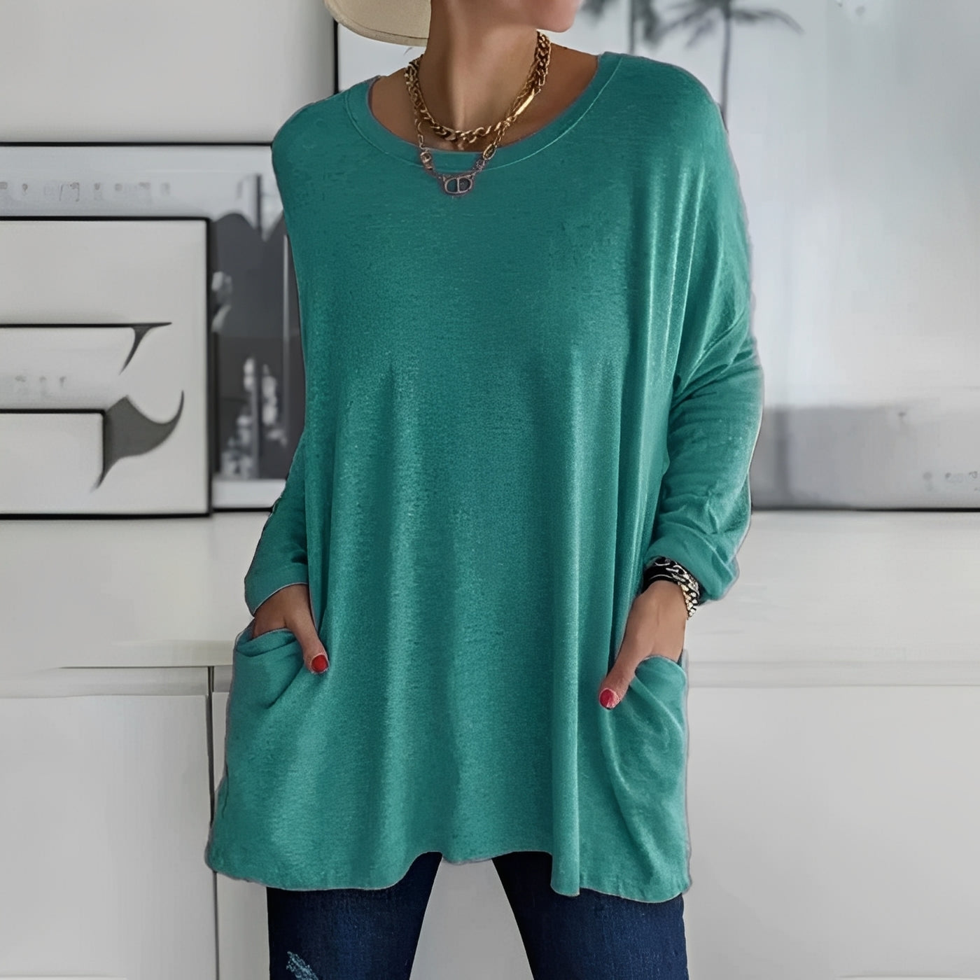 Chantelle - Long-Sleeve Shirt with Pockets