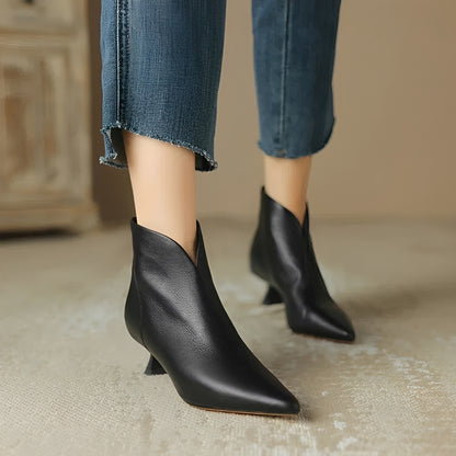 Samira - Stylish Heel Short Boots