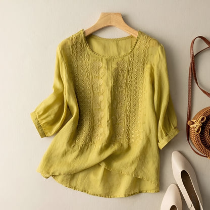 Daniyal - Loose Embroidery Blouse