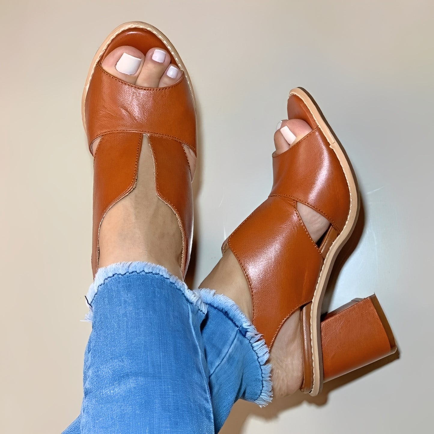 Anita - Stylish Peep Toe Sandals