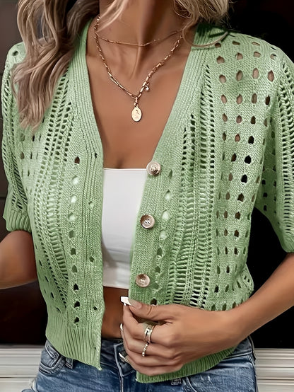 Catrin - Stylish Hollow-out Top