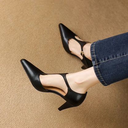 Jennie - Classic Closed Toe Heels
