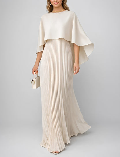 Zuzanna - Elegant Pleated Chiffon Maxi Dress