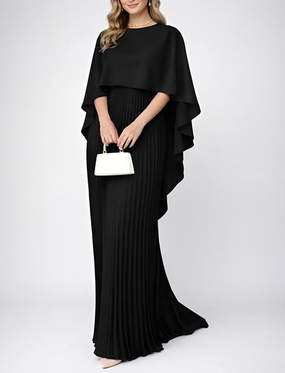 Zuzanna - Elegant Pleated Chiffon Maxi Dress