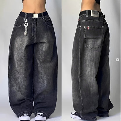 Elsie - Stylish Baggy Cargo Jeans