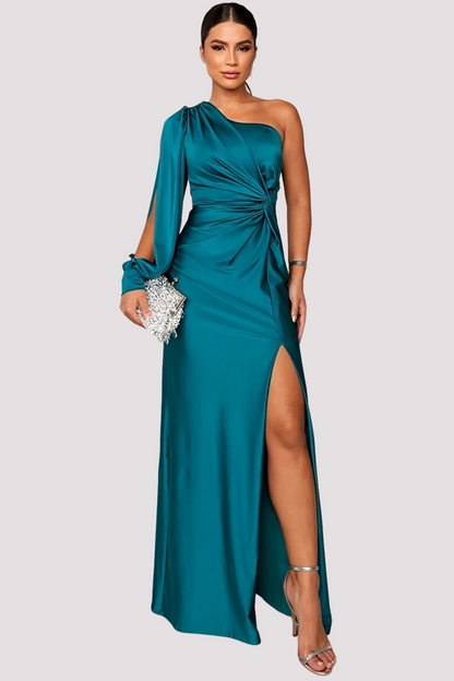 Yaseen - Elegant One-Shoulder Dress with Split