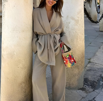 Patricia - Double Buttoned Two-piece Outfit
