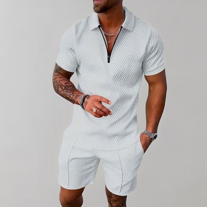Edwin - Trendy polo shirt and shorts set for men