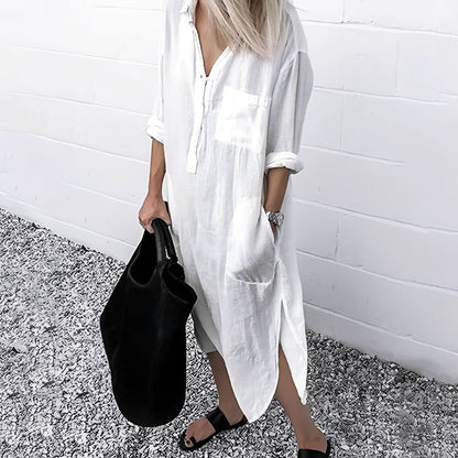 Susan - Relaxed Fit Slit Dress