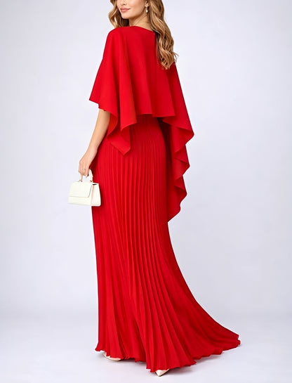 Zuzanna - Elegant Pleated Chiffon Maxi Dress
