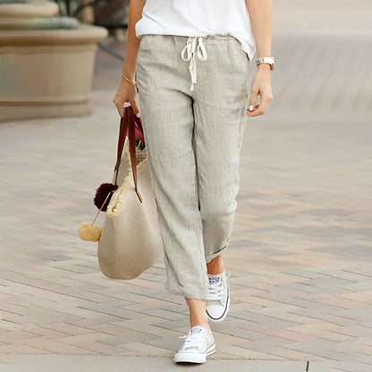 Kaci - Comfy Elastic Waist Pants