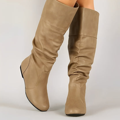 Lucia - Easy Slip-on Flat Boots