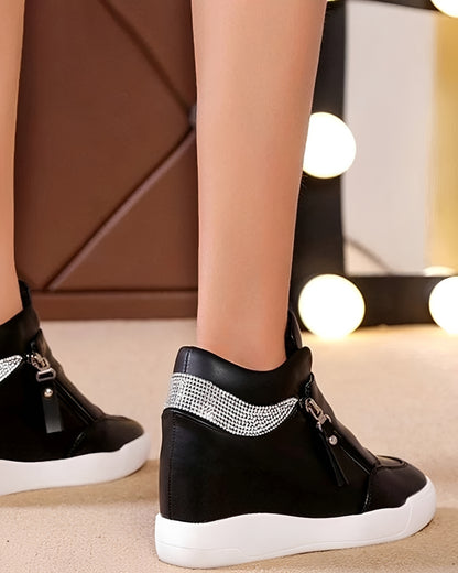 Vanessa - Stylish High Top Wedge Shoes